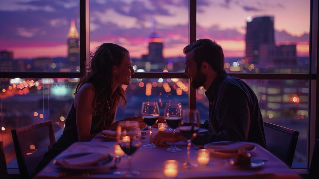 couple-enjoying-a-romantic-dinner-at-a-rooftop-restaurant-in-Downtown-Nashville-Large.jpeg