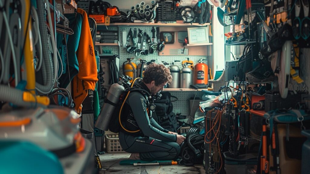 diver-preparing-their-gear-Miami