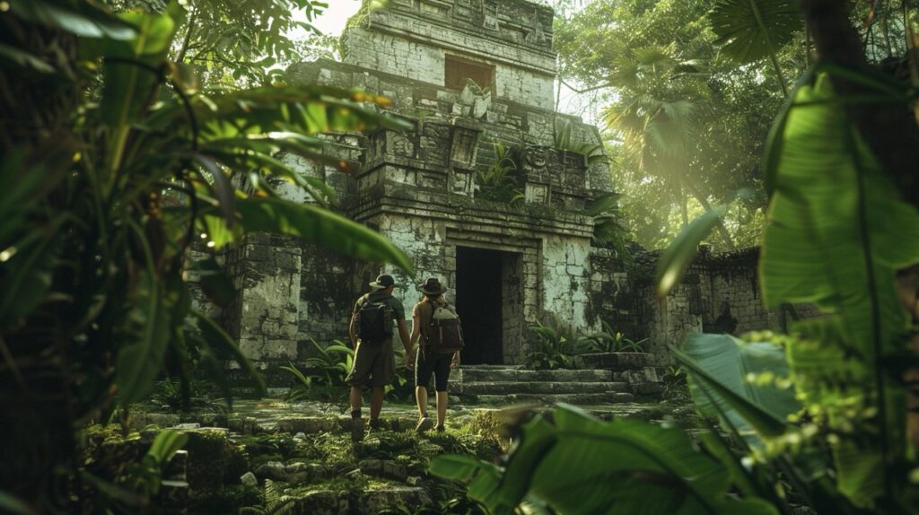 exploring-the-ruins-near-Bacalar