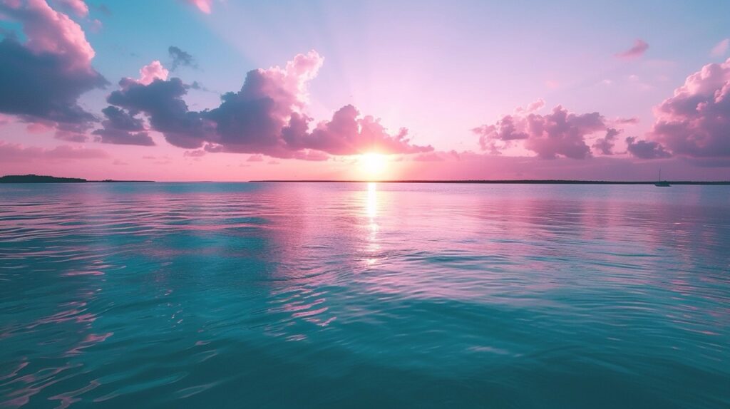 tranquil-Laguna-de-Bacalar-at-sunrise