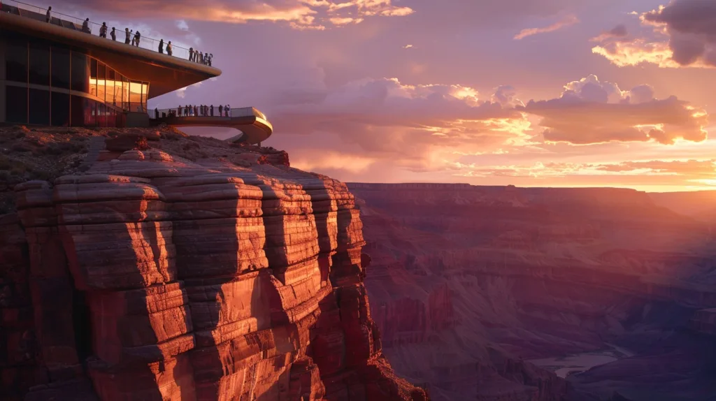 Grand-Canyon-West-Rim-at-sunset