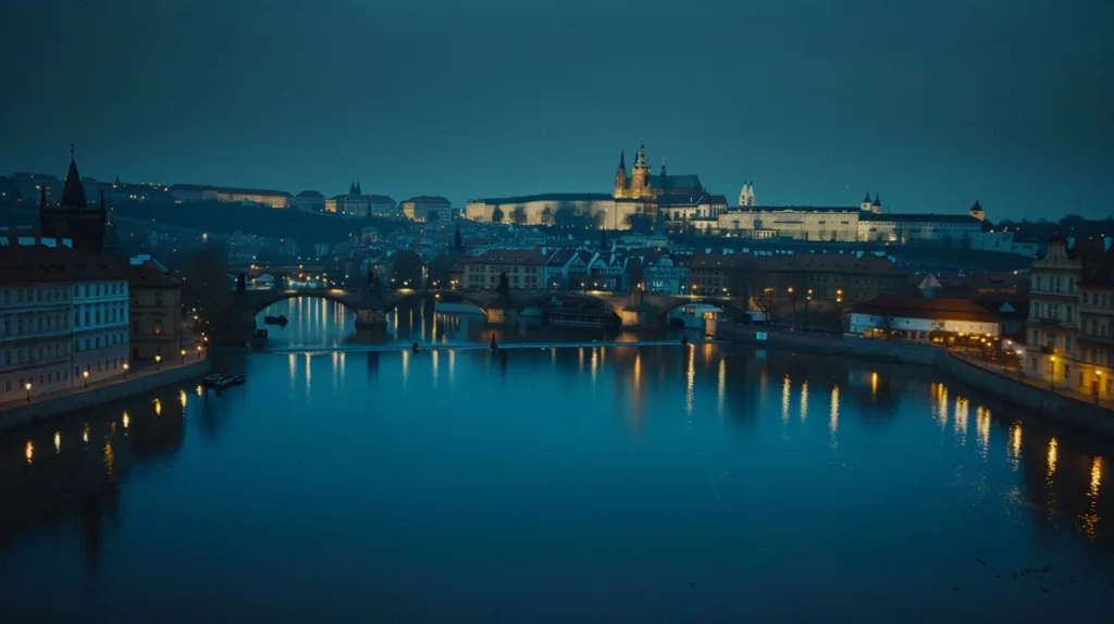 Prague by night