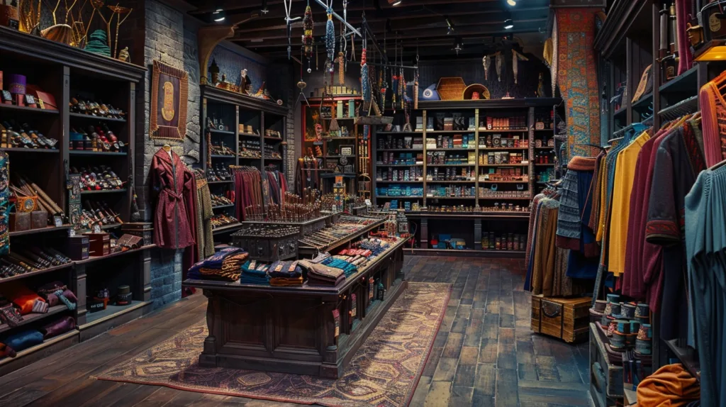 gift shop at Harry Potter World London