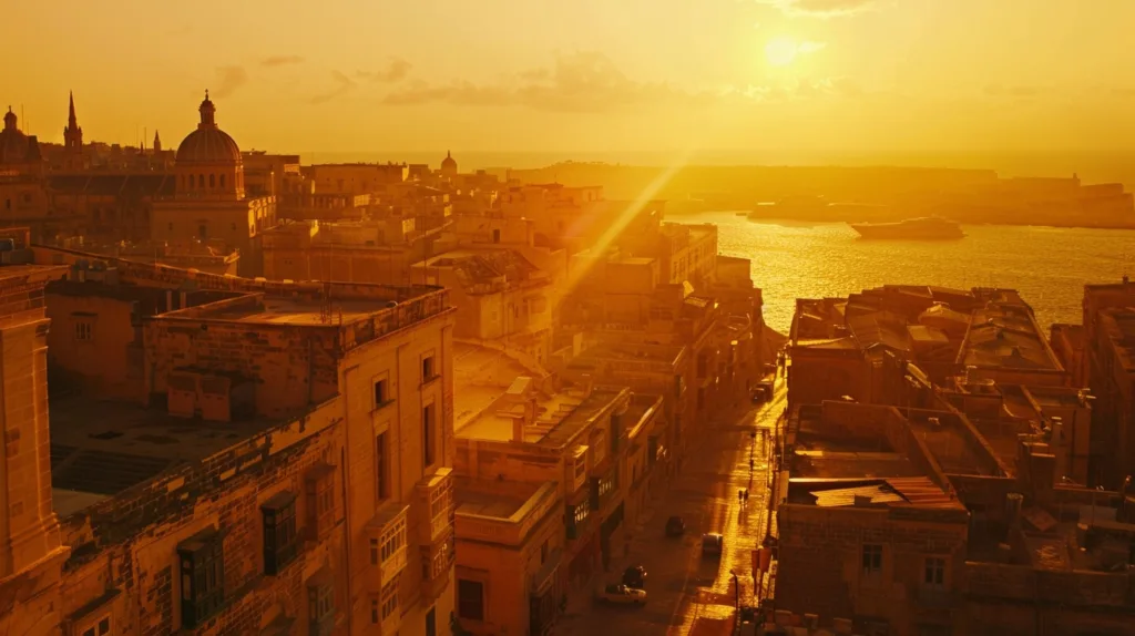 view over Valletta Malta